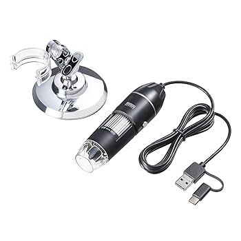 サンワサプライ USB顕微鏡 LPE-07W LPE-07W【USB顕微鏡】USB接続で使用できる、パソコン接続の